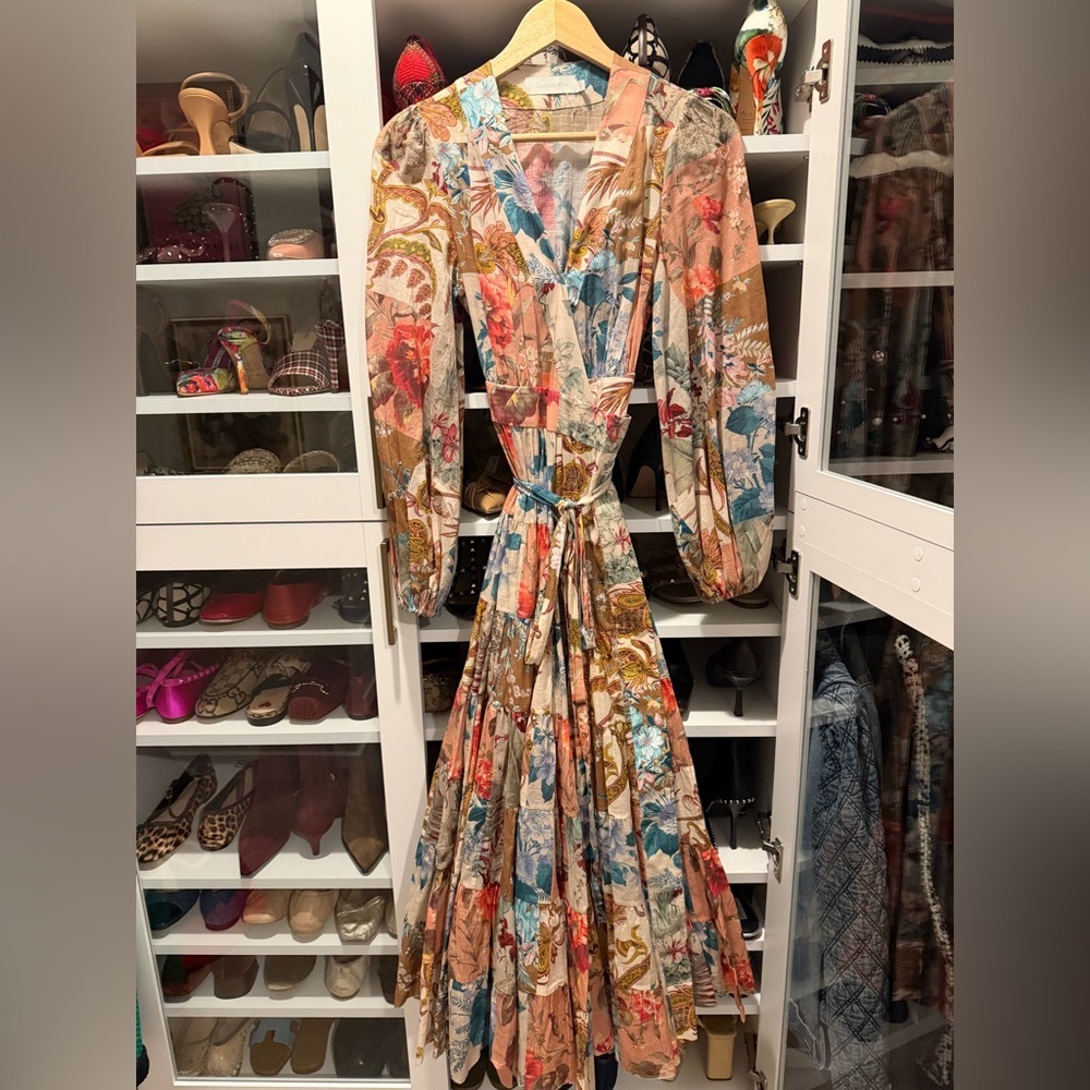 ZIMMERMANN
Cassia Patch Midi Wrap Dress - Picture 2 of 6